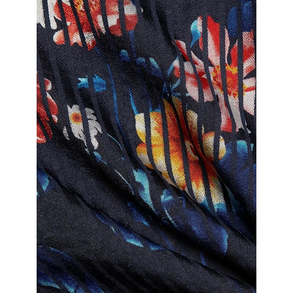 Nwt Elie Tahari Hollis Floral & Stripe Print Blouse / Size S / Msrp $325 — image 7 of 7